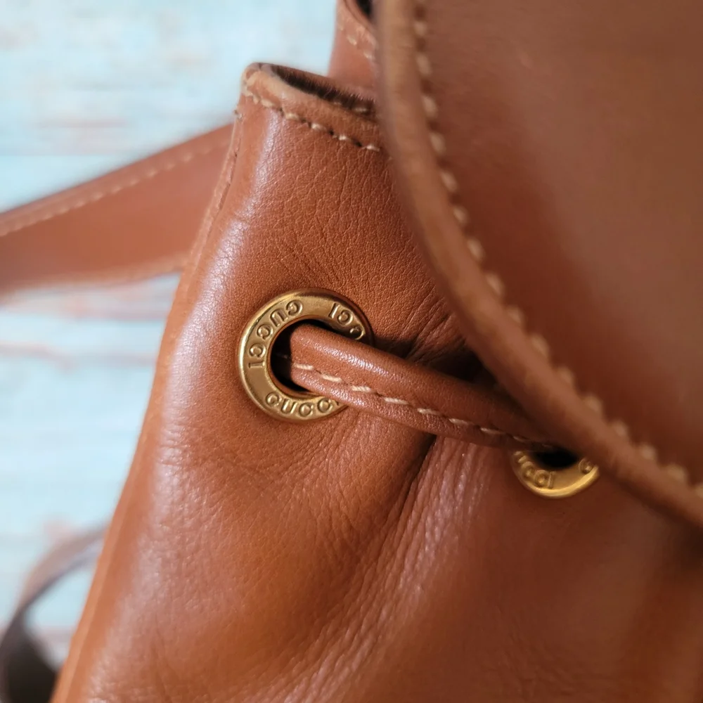 Authentic Gucci Leather Bamboo Backpack - Picture 11 of 16